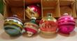 Shiny Brite Hand Painted 1940s ornaments